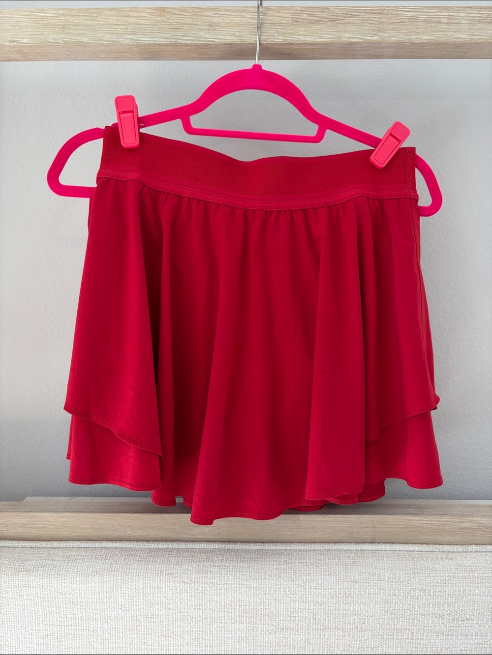 lululemon athletica Red Layered Circle Skirt